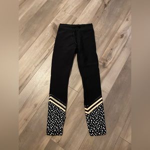 White Fox x Sarah’s Day Dalmatian print leggings small